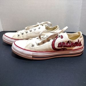 Converse Sneakers Hand painted STL Cardinals Women 7 Men 5